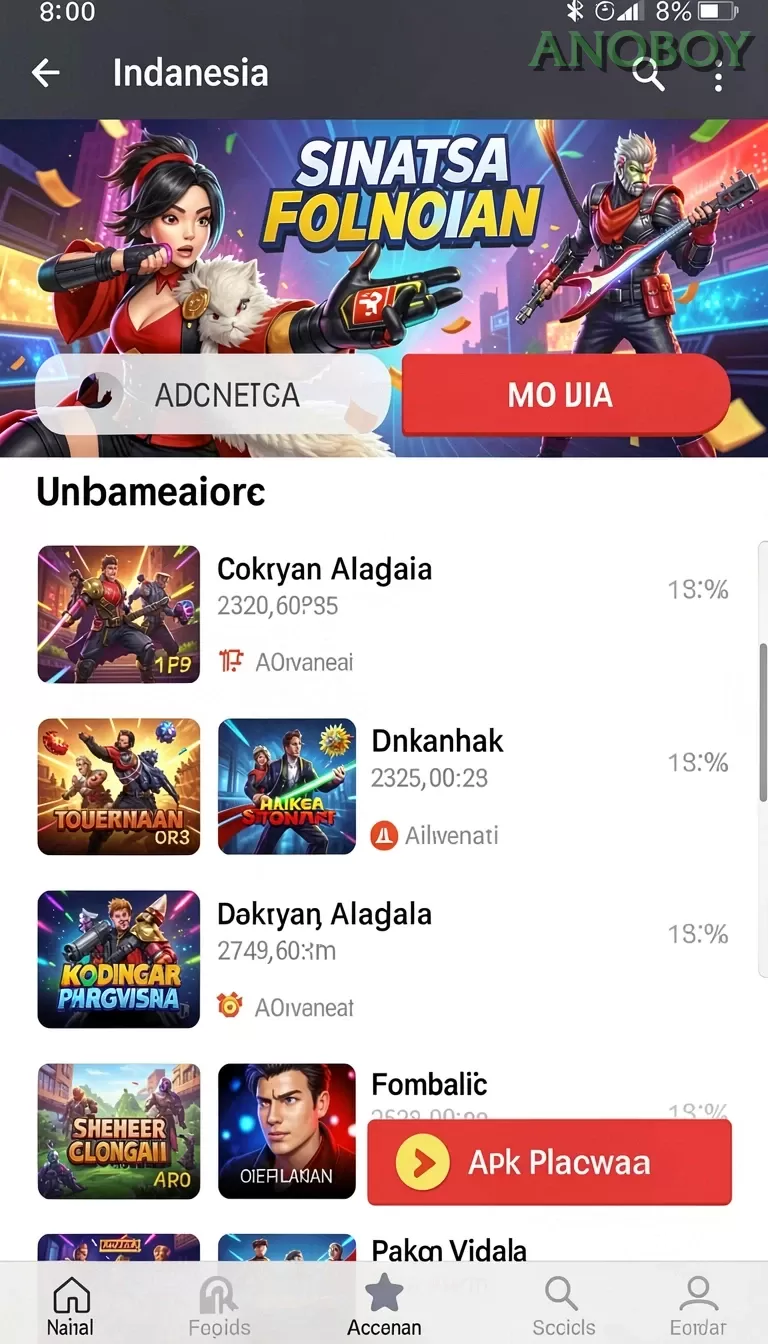 Pratinjau antarmuka anoboy — aplikasi APK resmi Android v2.5.6